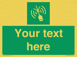 Custom sign safe condition Emergency position beacon